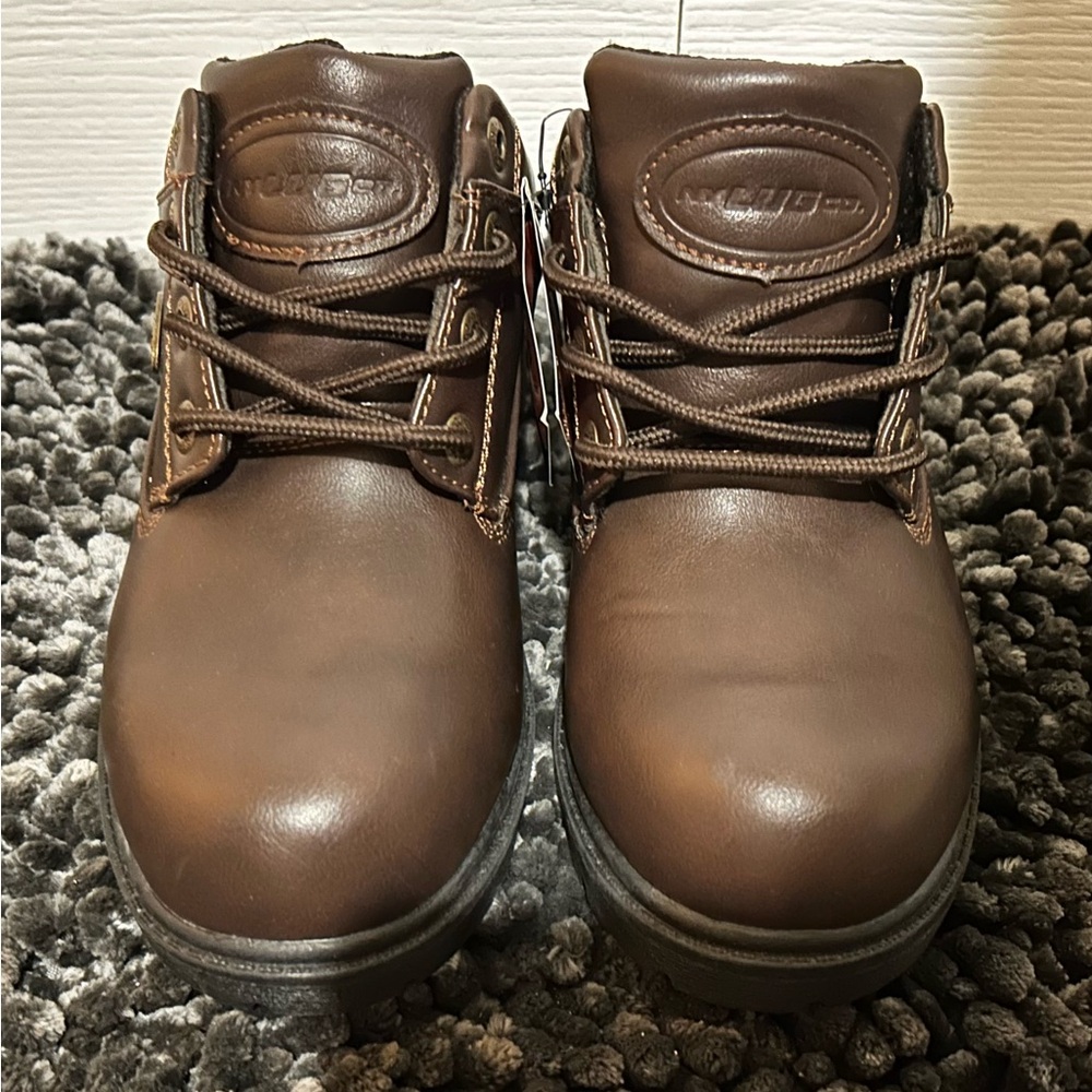 New Lugz Old Skool Brown Lace-Up Boots Size 7